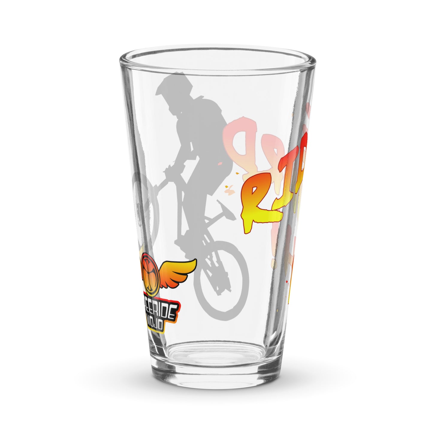 FRM Ride Hard Shaker pint glass