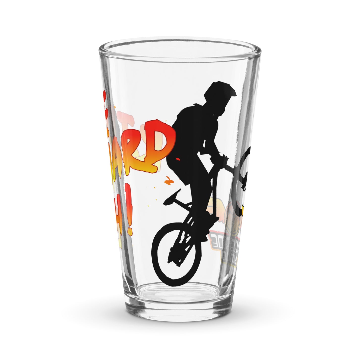 FRM Ride Hard Shaker pint glass